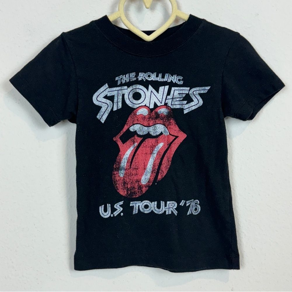 The Rolling Stones Black Short Sleeve Band T-shirt 2T